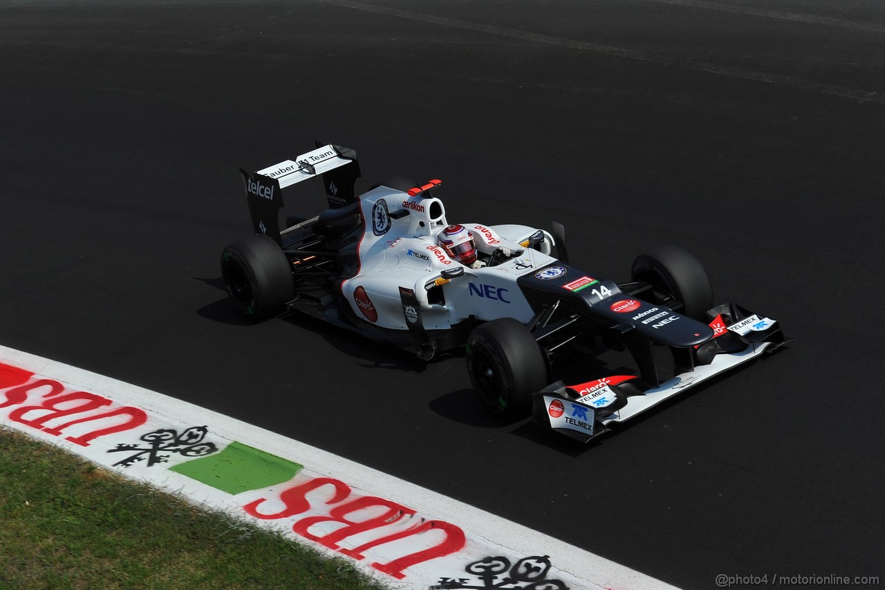 GP ITALIA, 07.09.2012- Prove Libere 2, Kamui Kobayashi (JAP) Sauber F1 Team C31 