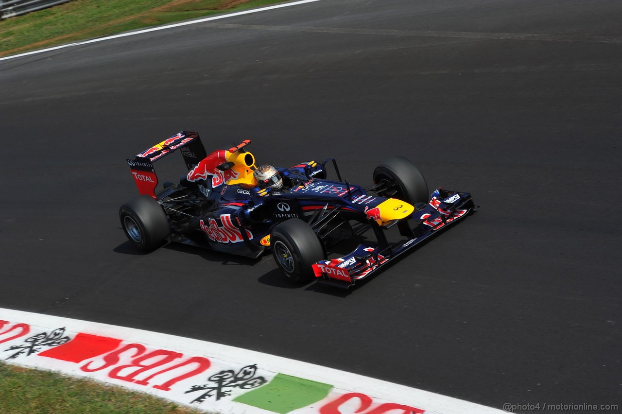 GP ITALIA, 07.09.2012- Prove Libere 2, Sebastian Vettel (GER) Red Bull Racing RB8 