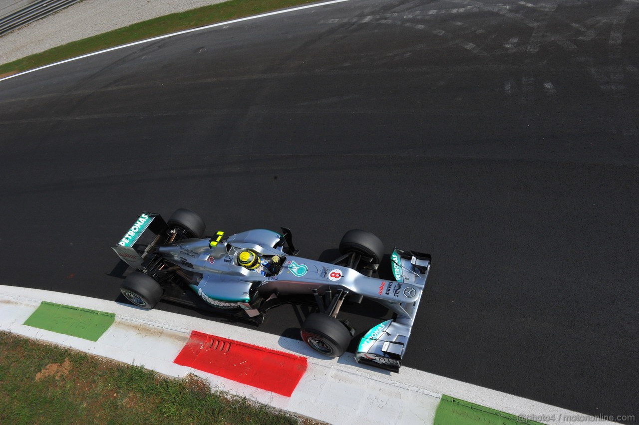 GP ITALIA, 07.09.2012- Prove Libere 2, Nico Rosberg (GER) Mercedes AMG F1 W03 