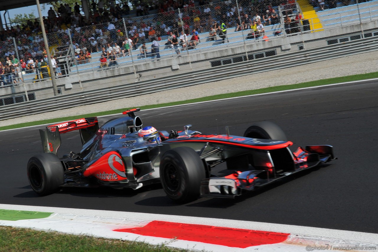 GP ITALIA, 07.09.2012- Prove Libere 2, Jenson Button (GBR) McLaren Mercedes MP4-27 