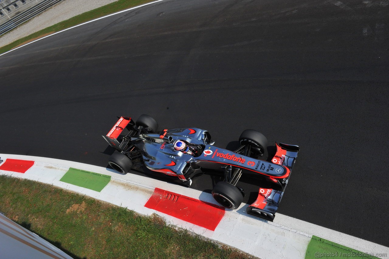 GP ITALIA, 07.09.2012- Prove Libere 2, Jenson Button (GBR) McLaren Mercedes MP4-27 