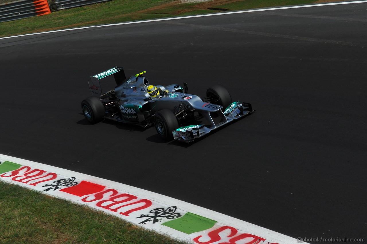 GP ITALIA, 07.09.2012- Prove Libere 2, Nico Rosberg (GER) Mercedes AMG F1 W03 