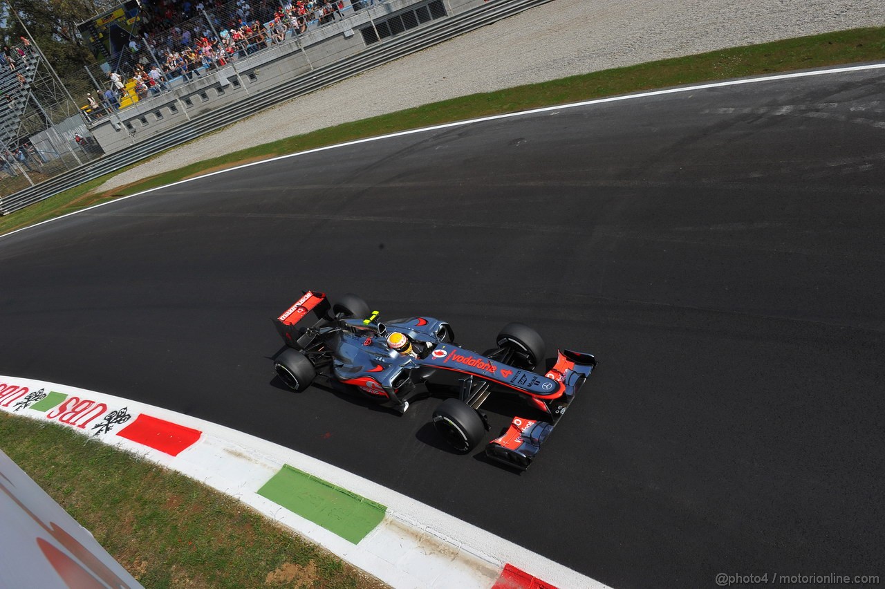 GP ITALIA, 07.09.2012- Prove Libere 2, Lewis Hamilton (GBR) McLaren Mercedes MP4-27 