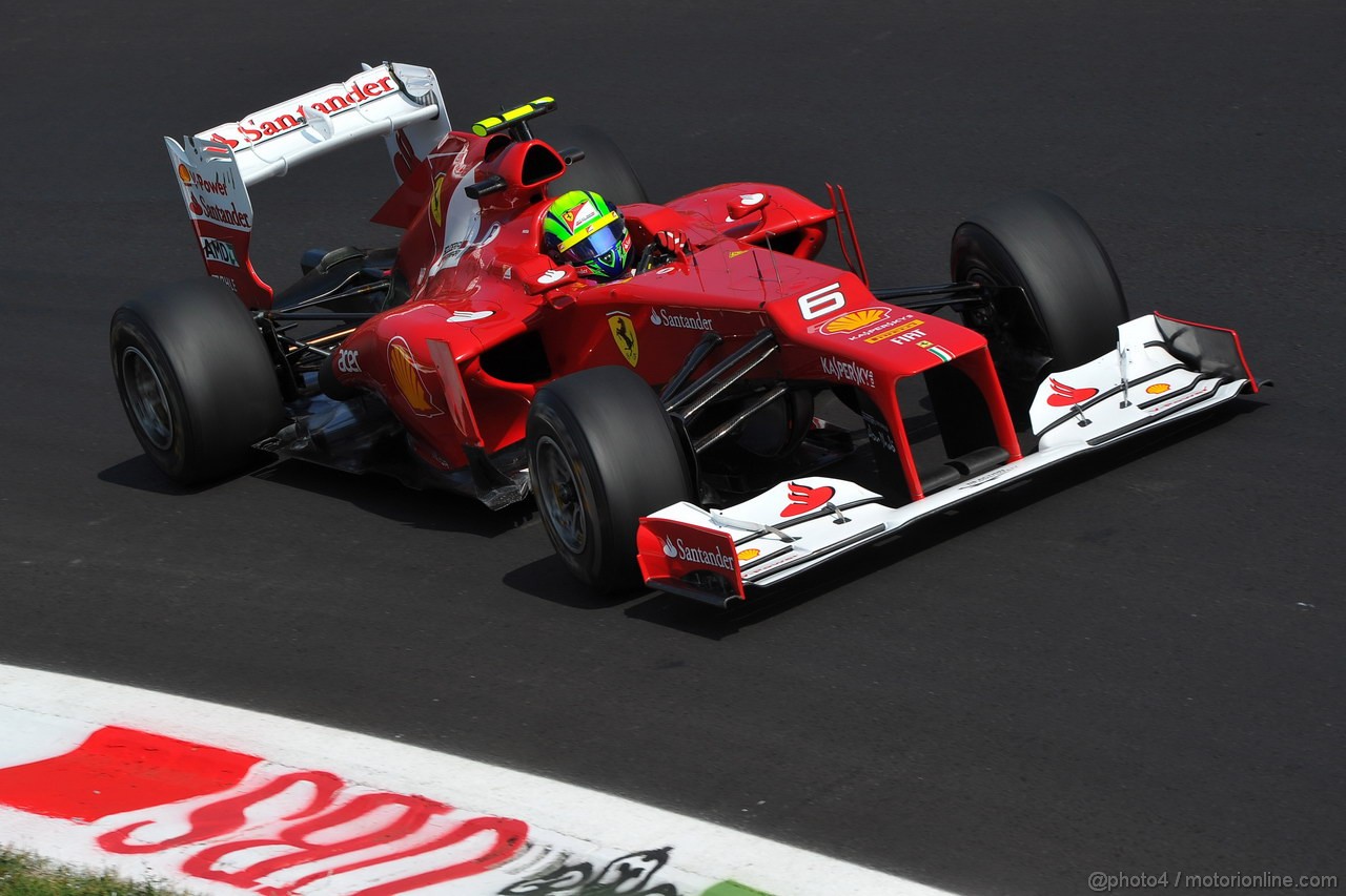 GP ITALIA, 07.09.2012- Prove Libere 2, Felipe Massa (BRA) Ferrari F2012 