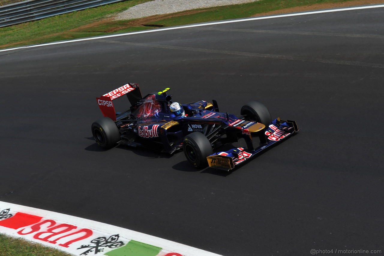 GP ITALIA, 07.09.2012- Prove Libere 2, Jean-Eric Vergne (FRA) Scuderia Toro Rosso STR7