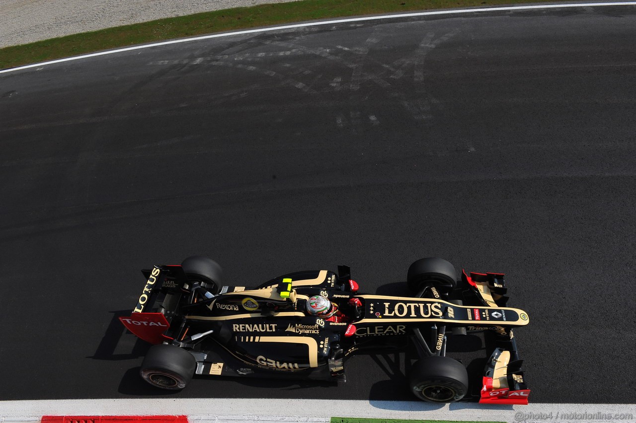 GP ITALIA, 07.09.2012- Prove Libere 2, Jerome D'Ambrosio (BEL), Lotus F1 Team E20 