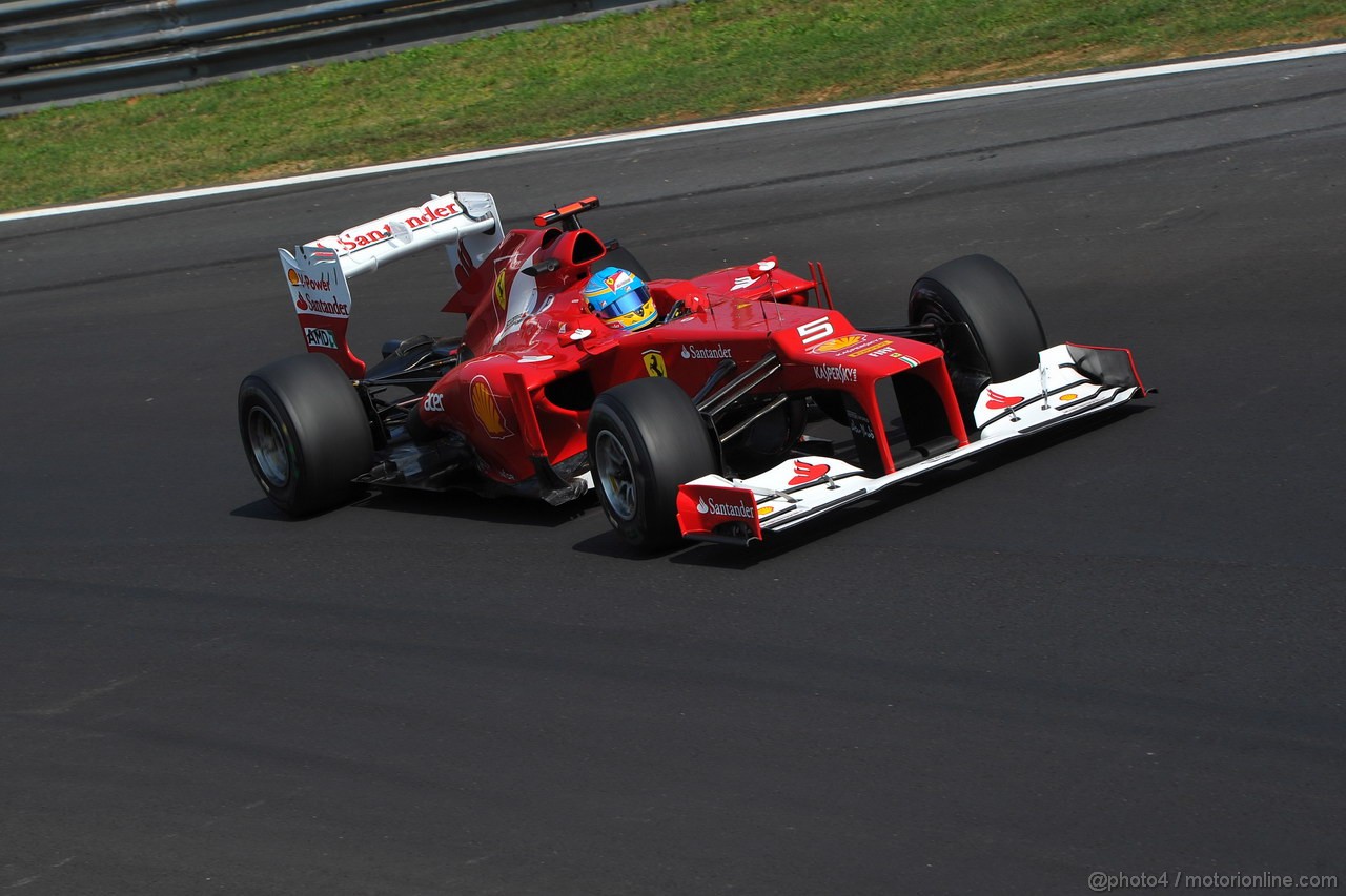 GP ITALIA, 07.09.2012- Prove Libere 2, Fernando Alonso (ESP) Ferrari F2012