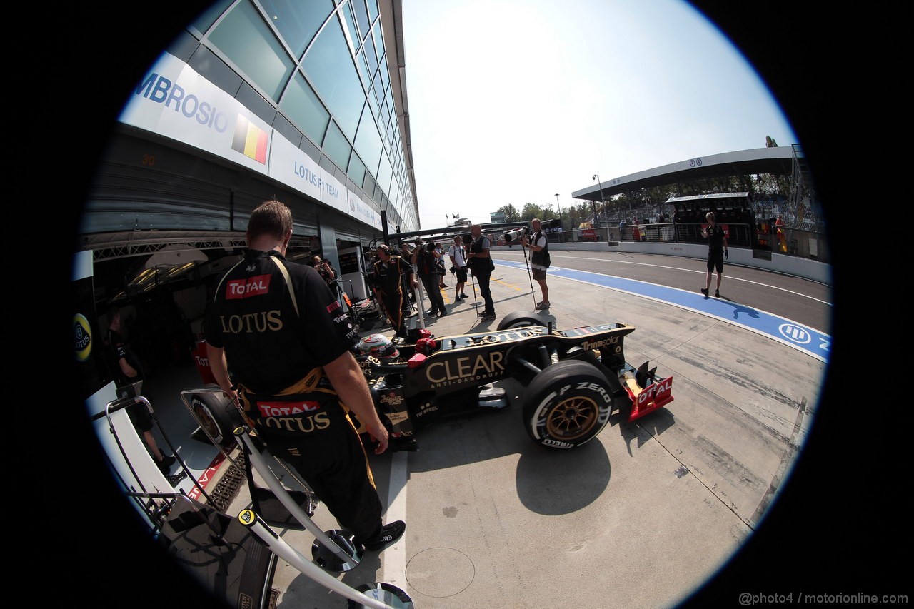 GP ITALIA, 07.09.2012- Prove Libere 2, Jerome D'Ambrosio (BEL), Lotus F1 Team E20 