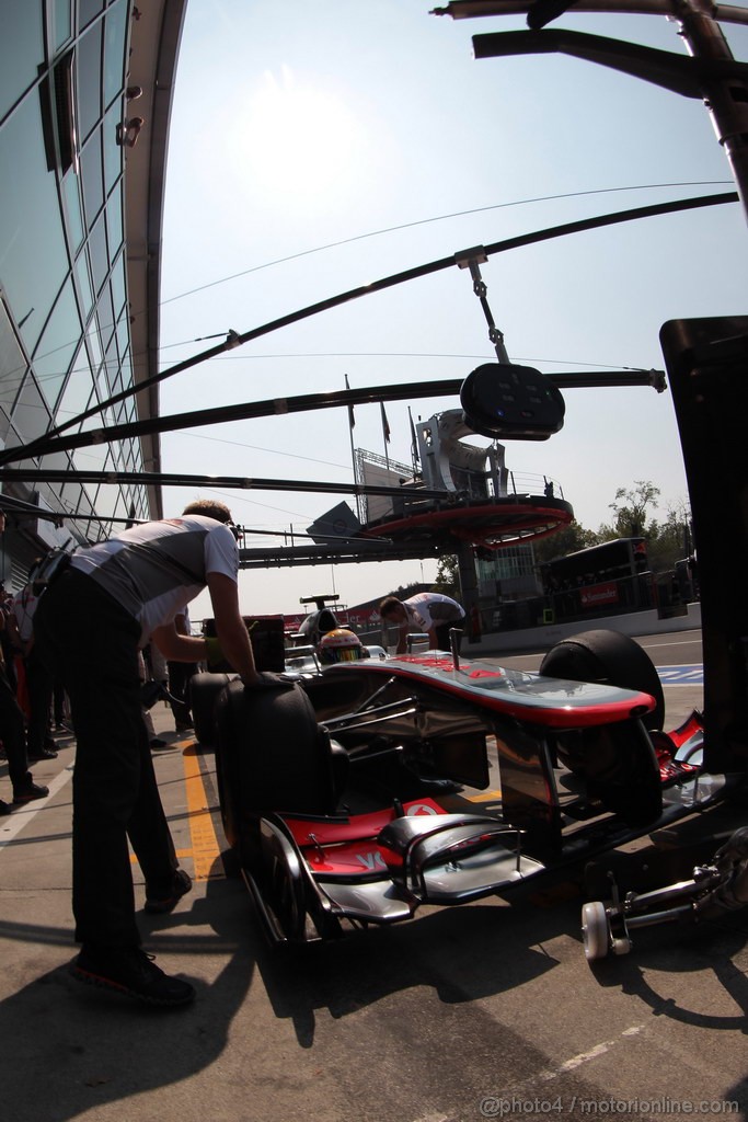 GP ITALIA, 07.09.2012- Prove Libere 2, Lewis Hamilton (GBR) McLaren Mercedes MP4-27 