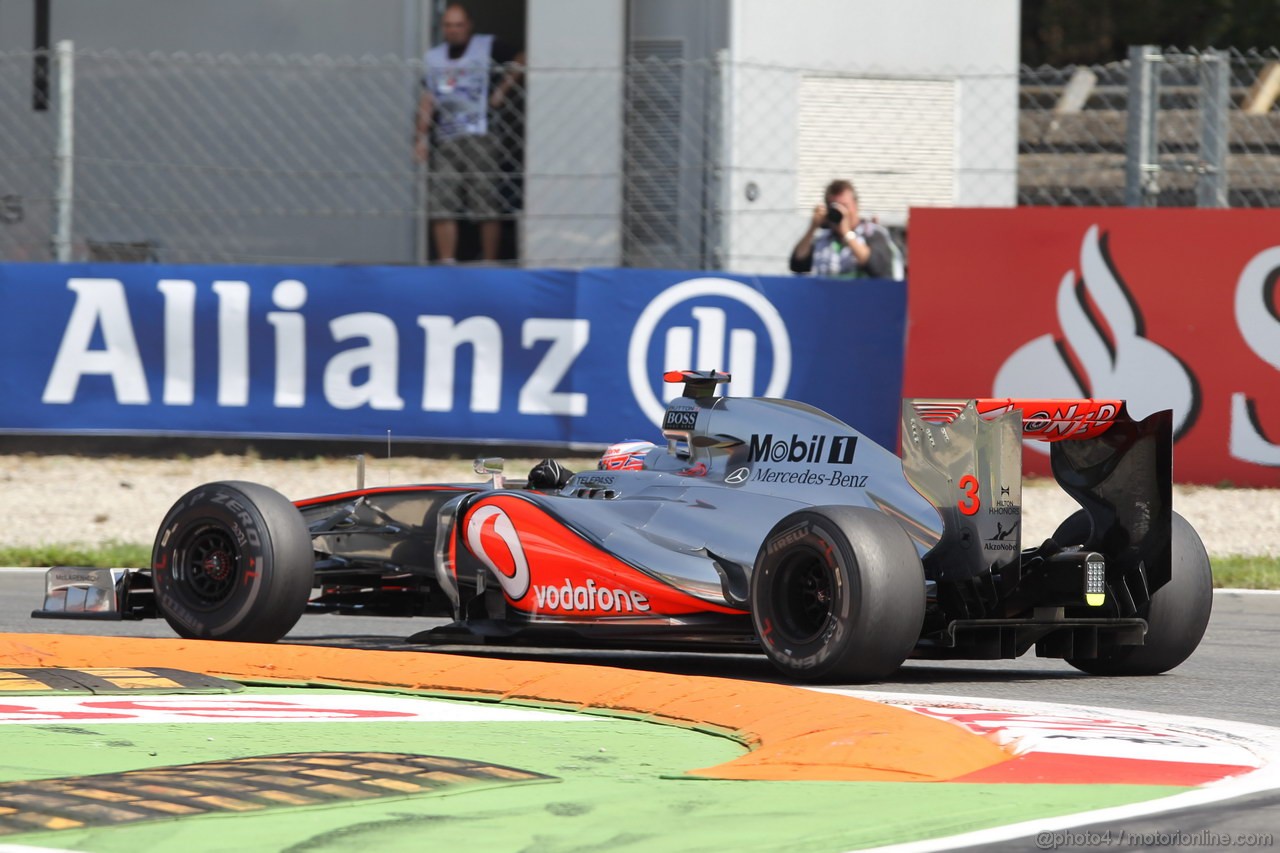 GP ITALIA, 07.09.2012- Prove Libere 2, Jenson Button (GBR) McLaren Mercedes MP4-27 