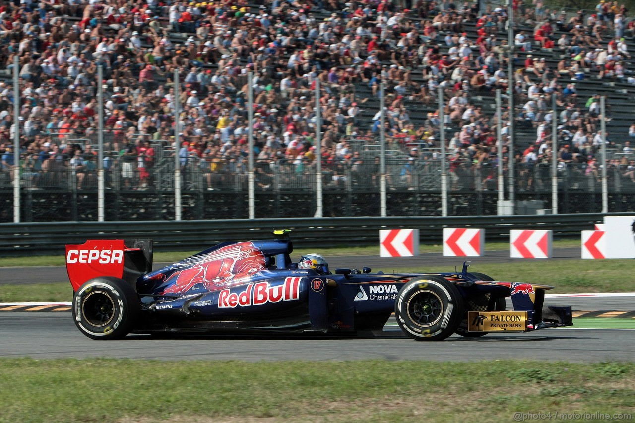 GP ITALIA, 07.09.2012- Prove Libere 2, Jean-Eric Vergne (FRA) Scuderia Toro Rosso STR7 