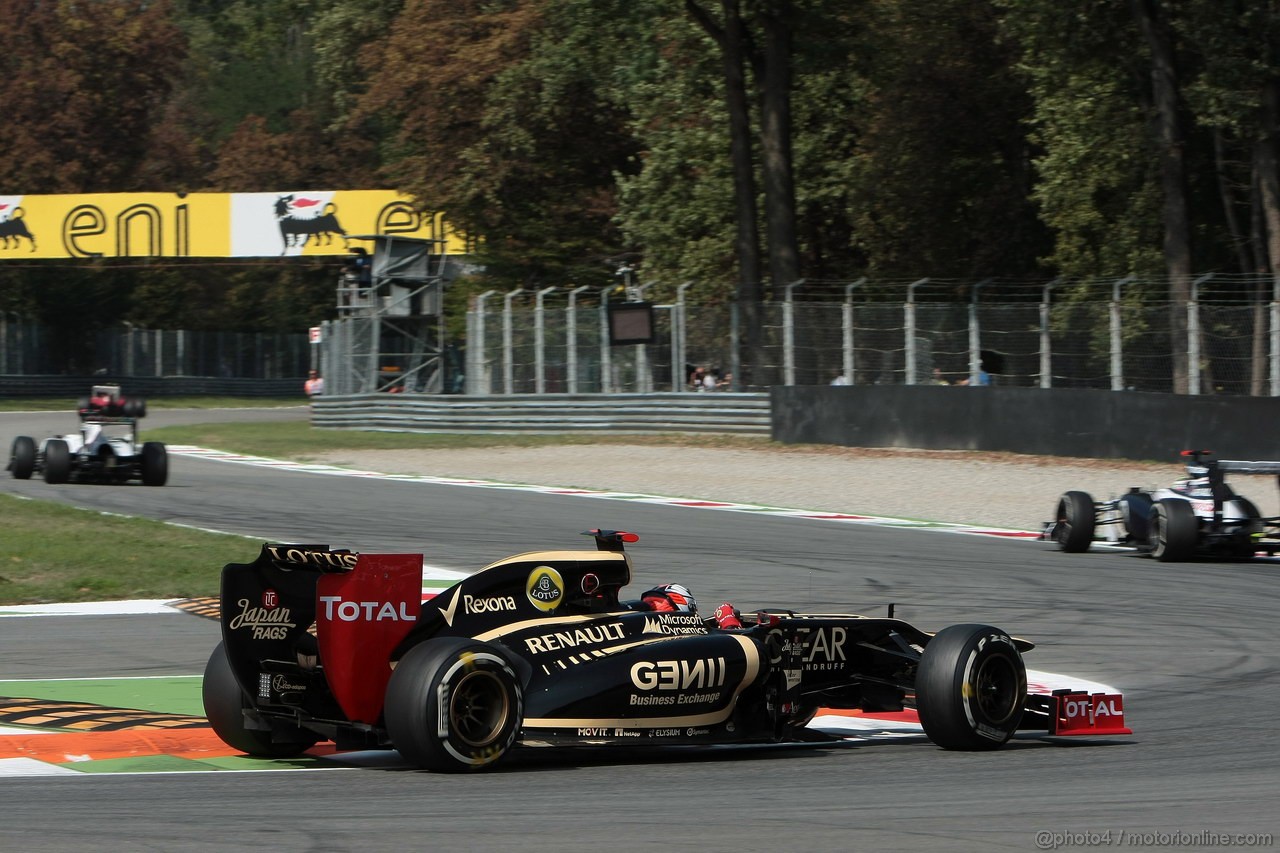 GP ITALIA, 07.09.2012- Prove Libere 2, Kimi Raikkonen (FIN) Lotus F1 Team E20 