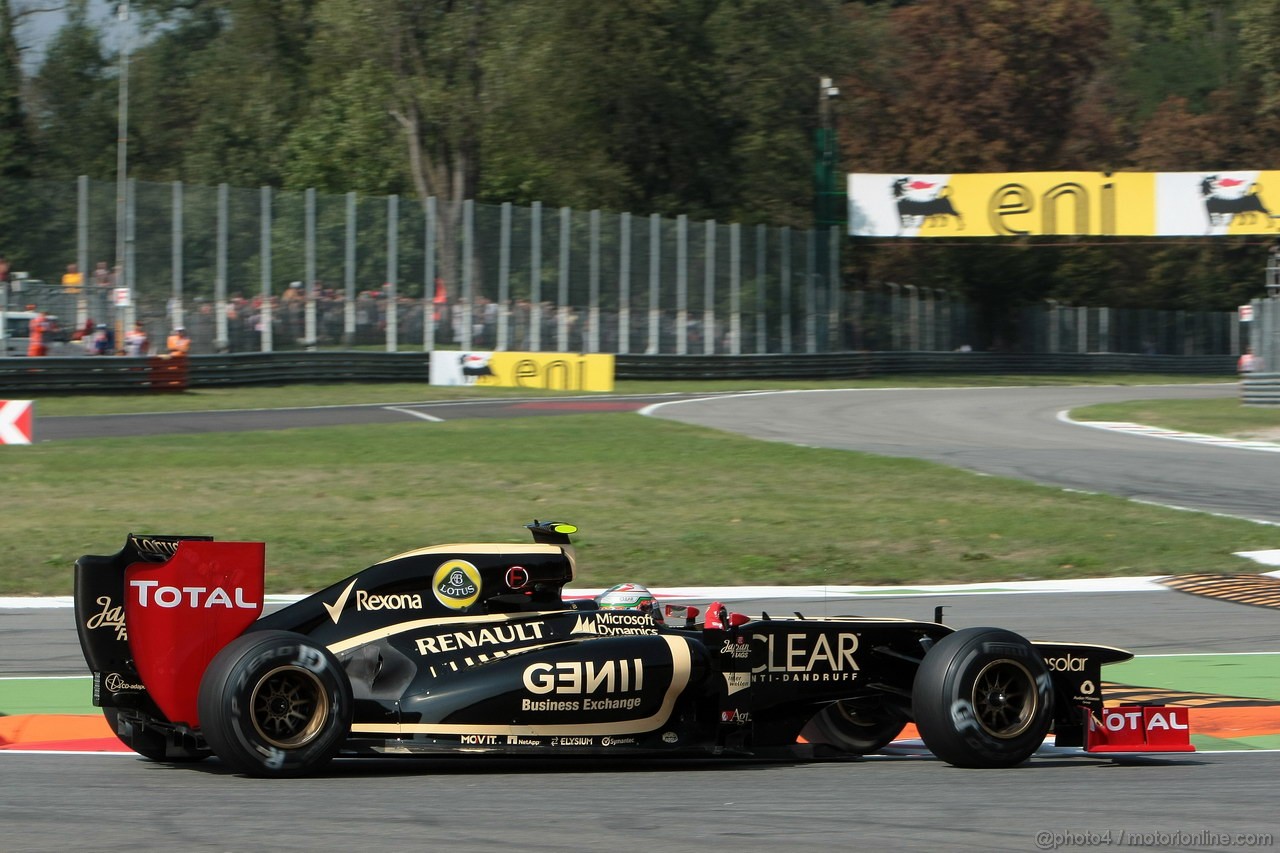 GP ITALIA, 07.09.2012- Prove Libere 2, Jerome D'Ambrosio (BEL), Lotus F1 Team E20 