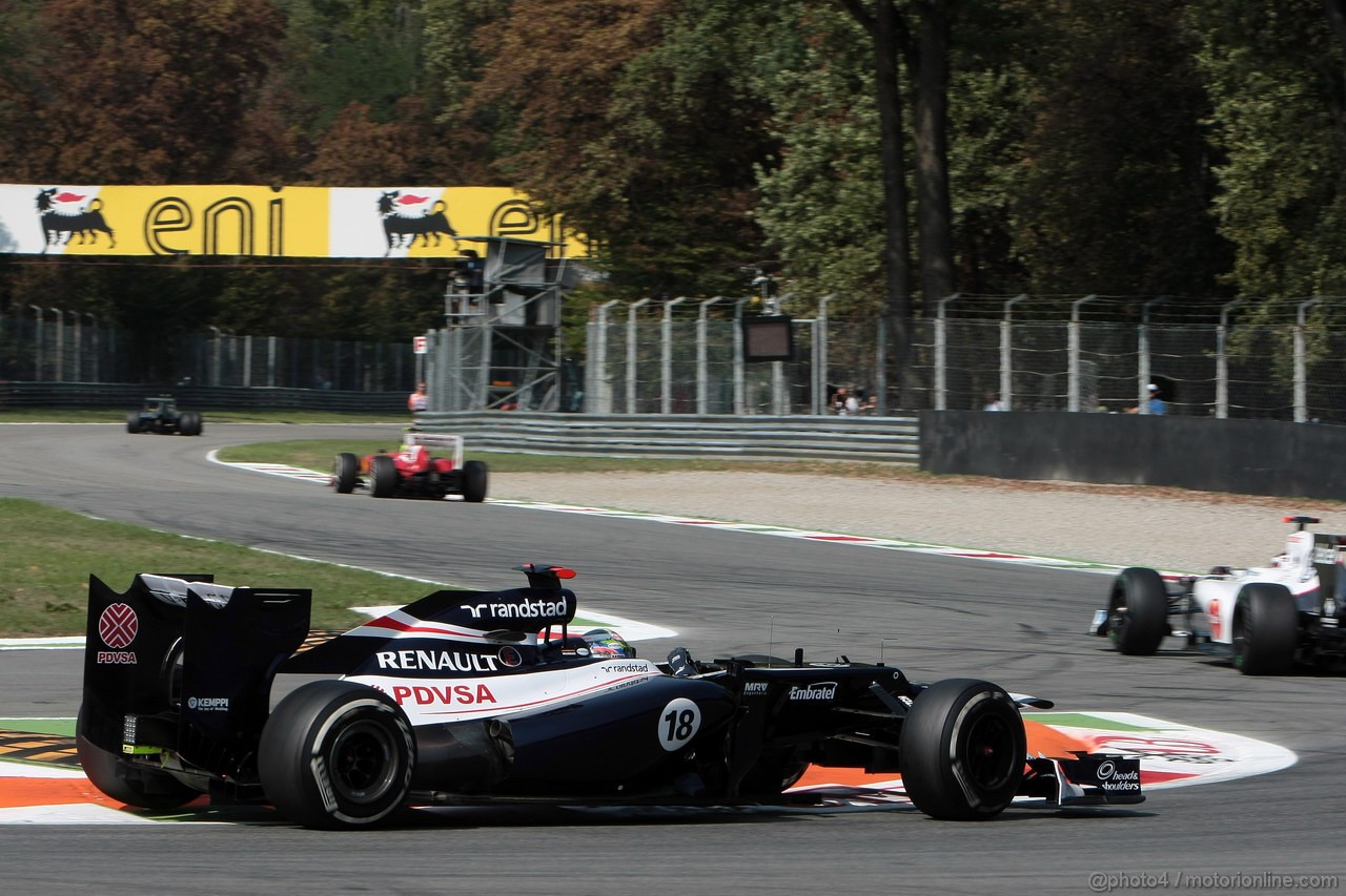 GP ITALIA, 07.09.2012- Prove Libere 2, Pastor Maldonado (VEN) Williams F1 Team FW34 