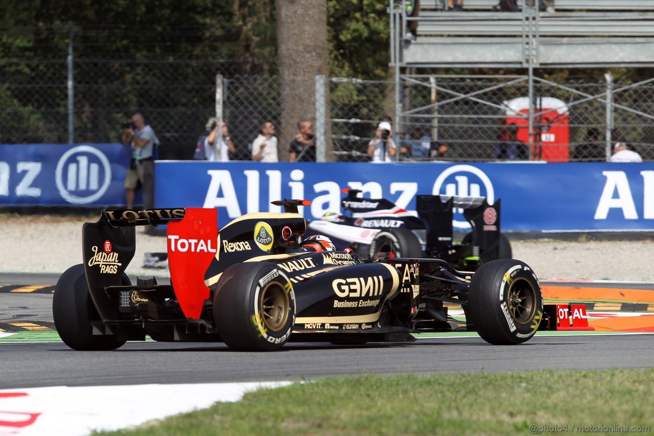 GP ITALIA, 07.09.2012- Prove Libere 2, Kimi Raikkonen (FIN) Lotus F1 Team E20 