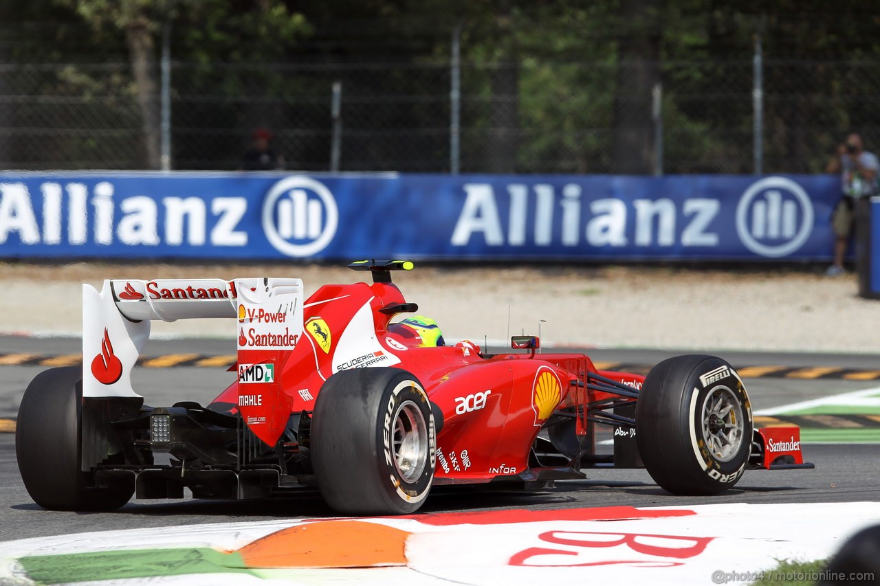 GP ITALIA, 07.09.2012- Prove Libere 2, Felipe Massa (BRA) Ferrari F2012 