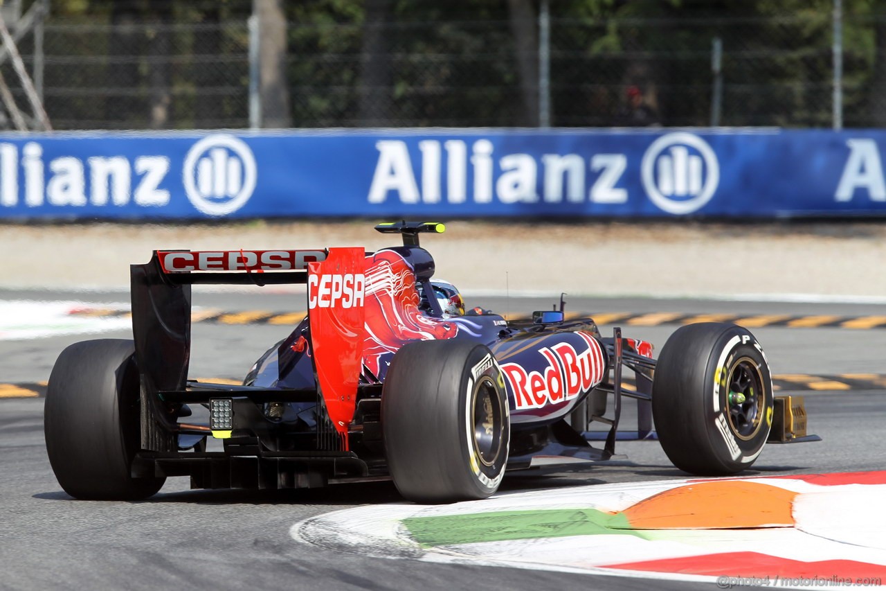 GP ITALIA, 07.09.2012- Prove Libere 2, Jean-Eric Vergne (FRA) Scuderia Toro Rosso STR7 