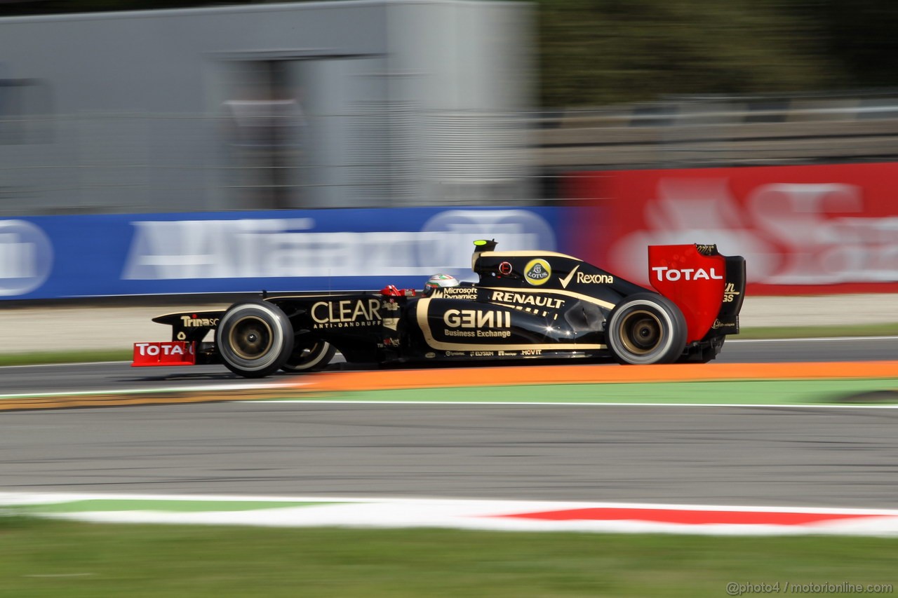 GP ITALIA, 07.09.2012- Prove Libere 2, Jerome D'Ambrosio (BEL), Lotus F1 Team E20 