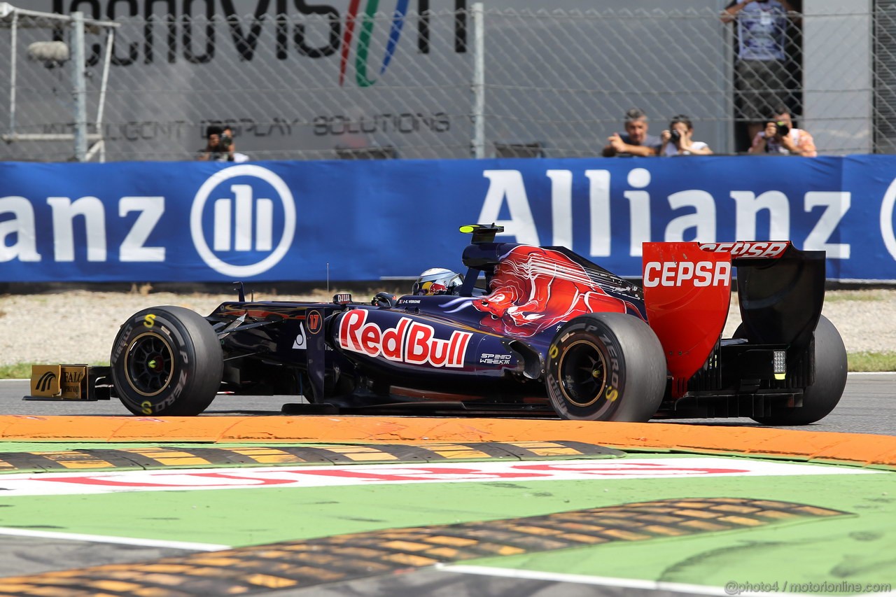 GP ITALIA, 07.09.2012- Prove Libere 2, Jean-Eric Vergne (FRA) Scuderia Toro Rosso STR7 