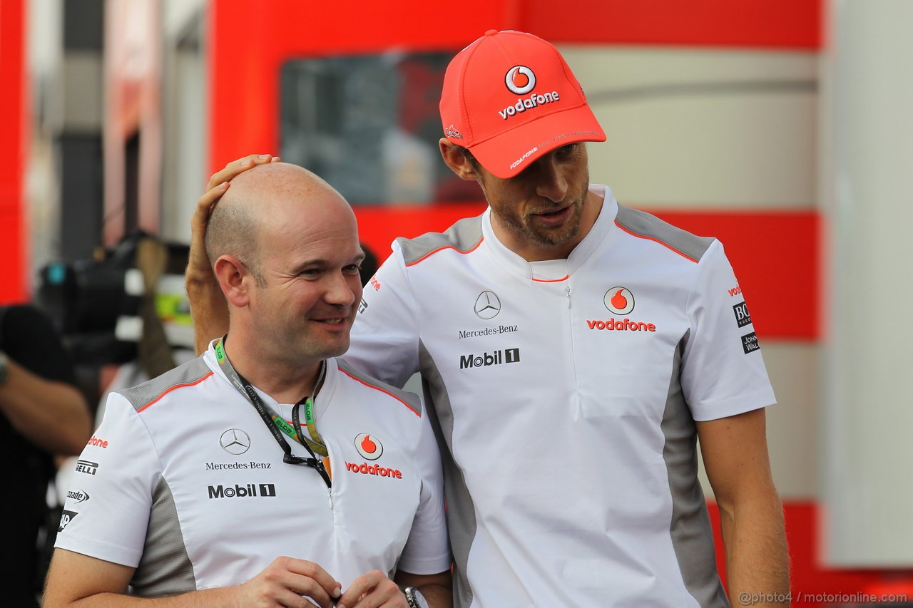 GP ITALIA, 07.09.2012- Jenson Button (GBR) McLaren Mercedes MP4-27 