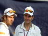 GP ITALIA, 07.09.2012- Free Practice 1, Dani Clos (ESP), Test Driver HRT e Perez Sala (ESP), Team Manager HRT