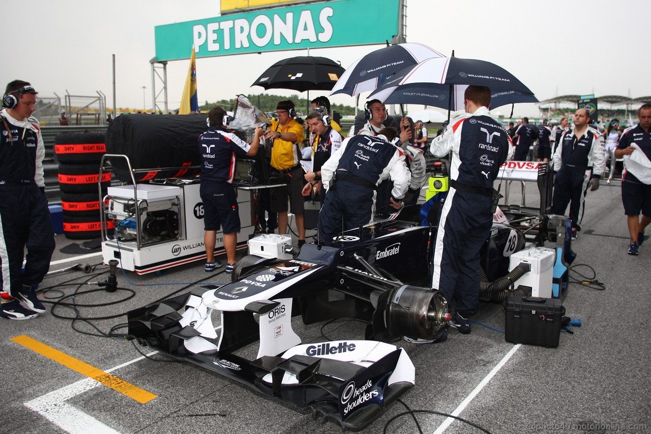 GP MALESIA, 25.03.2012- Gara, Pastor Maldonado (VEN) Williams F1 Team FW34 