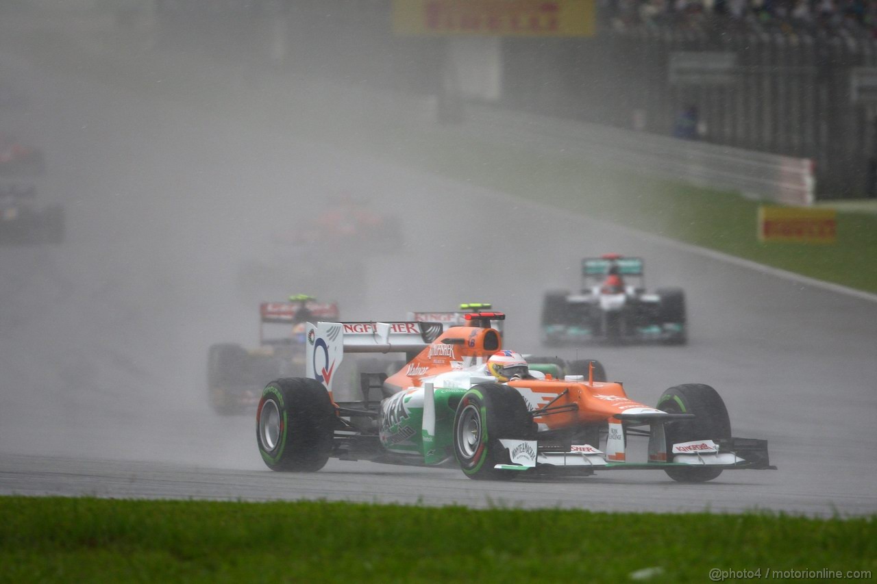 GP MALESIA, 25.03.2012- Gara, Paul di Resta (GBR) Sahara Force India F1 Team VJM05 