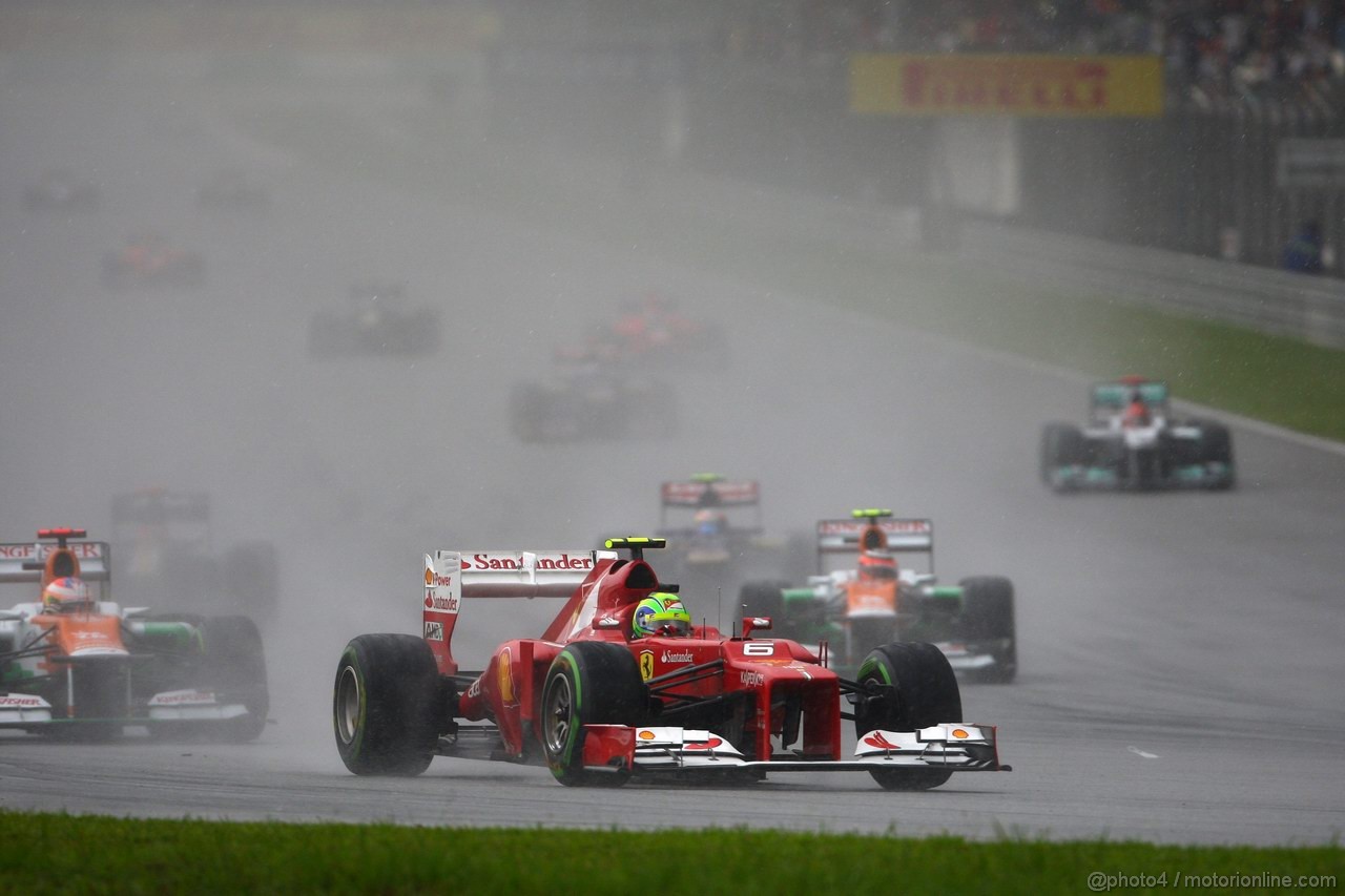 GP MALESIA, 25.03.2012- Gara, Felipe Massa (BRA) Ferrari F2012 