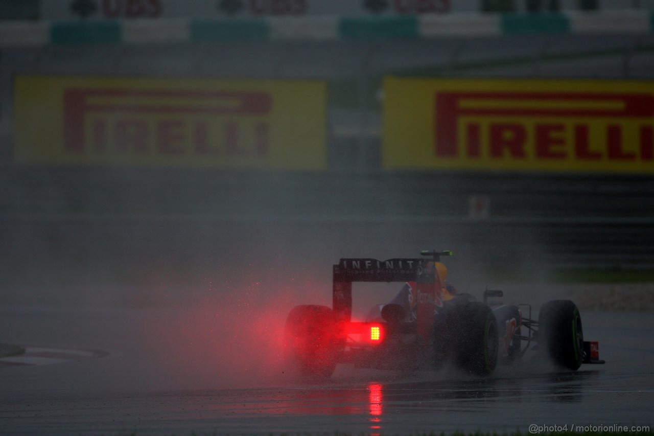 GP MALESIA, 25.03.2012- Gara, Mark Webber (AUS) Red Bull Racing RB8 