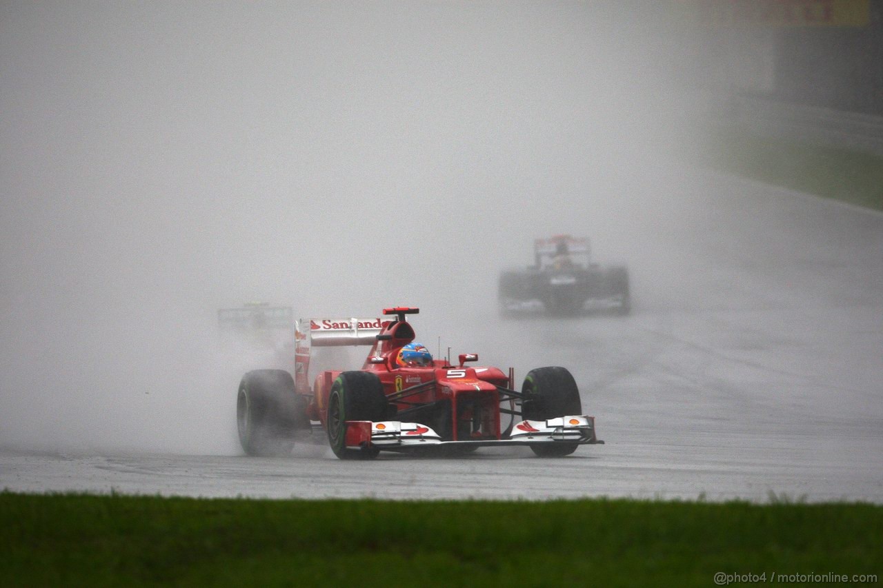 GP MALESIA, 25.03.2012- Gara, Fernando Alonso (ESP) Ferrari F2012 
