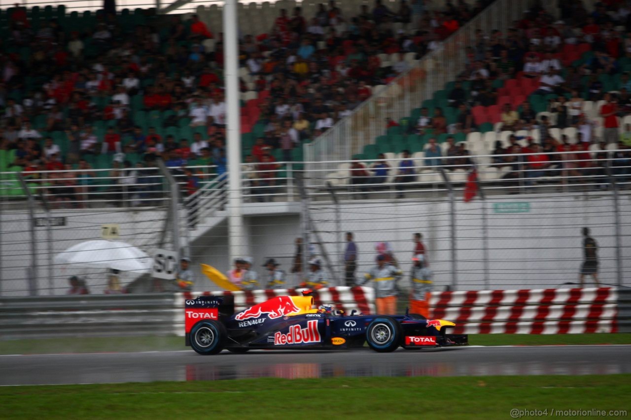 GP MALESIA, 25.03.2012- Gara, Sebastian Vettel (GER) Red Bull Racing RB8 