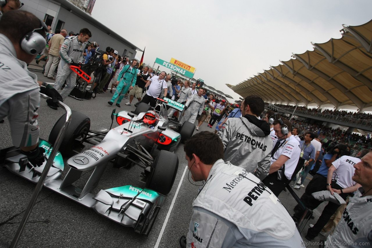 GP MALESIA, 25.03.2012- Gara, Michael Schumacher (GER) Mercedes AMG F1 W03 