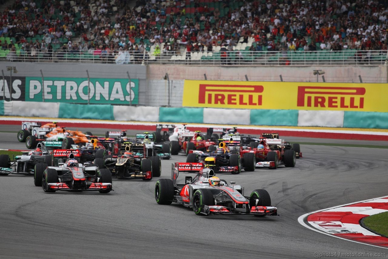 GP MALESIA, 25.03.2012- Gara, Start of the race 