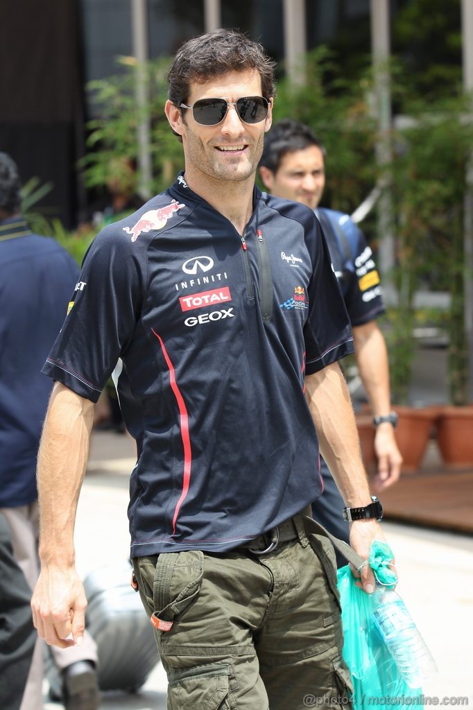 GP MALESIA, 25.03.2012- Mark Webber (AUS) Red Bull Racing RB8 