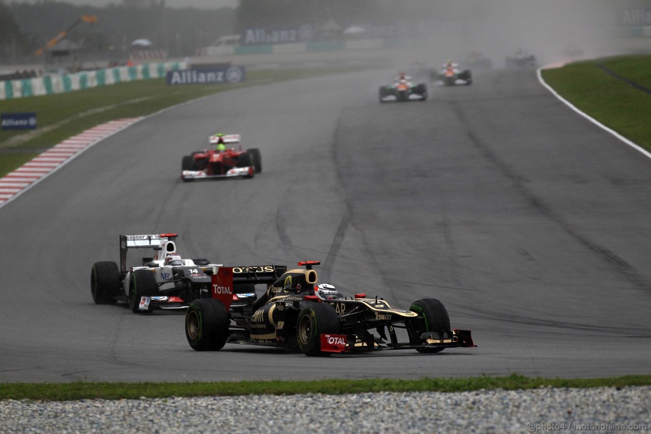 GP MALESIA, 25.03.2012- Gara, Kimi Raikkonen (FIN) Lotus F1 Team E20 
