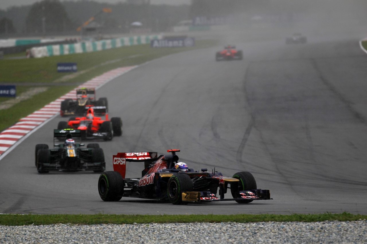 GP MALESIA, 25.03.2012- Gara, Daniel Ricciardo (AUS) Scuderia Toro Rosso STR7 