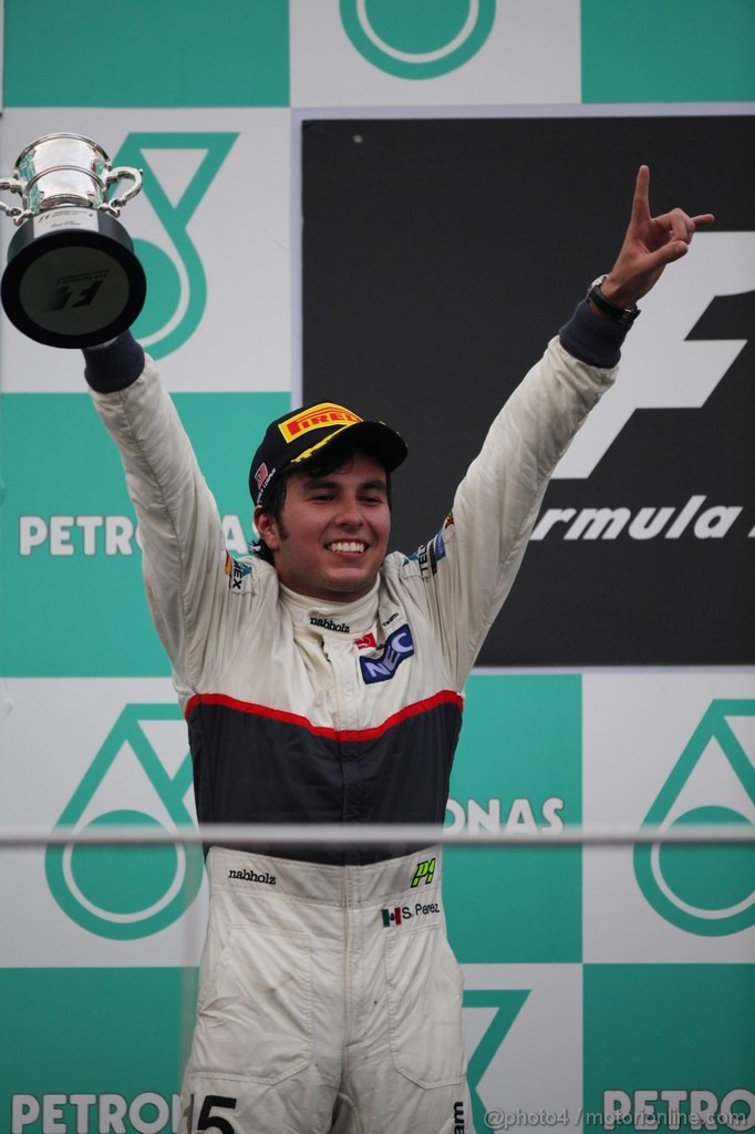 GP MALESIA, 25.03.2012- Gara, Sergio Pérez (MEX) Sauber F1 Team C31 
