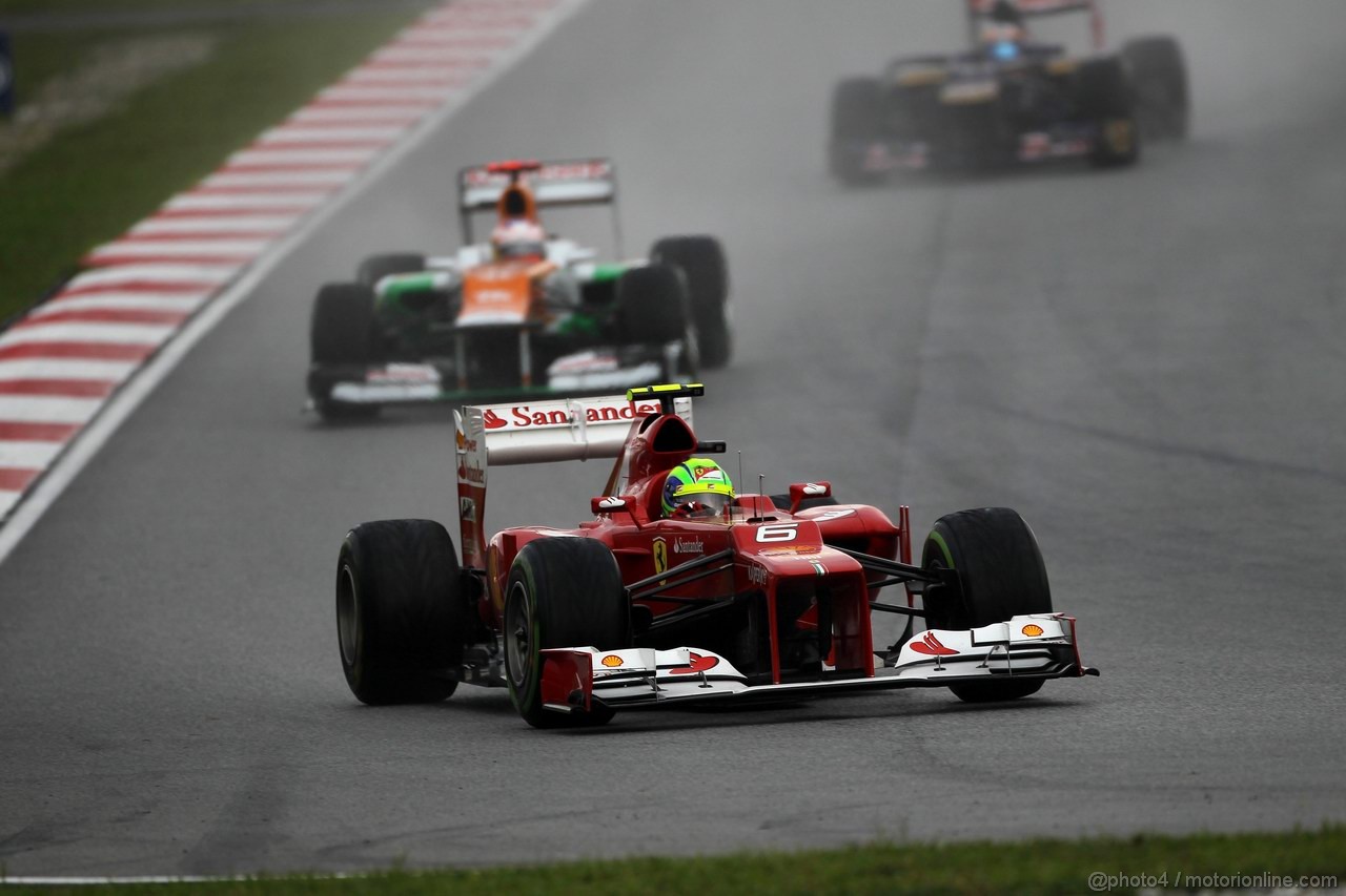 GP MALESIA, 25.03.2012- Gara, Felipe Massa (BRA) Ferrari F2012 