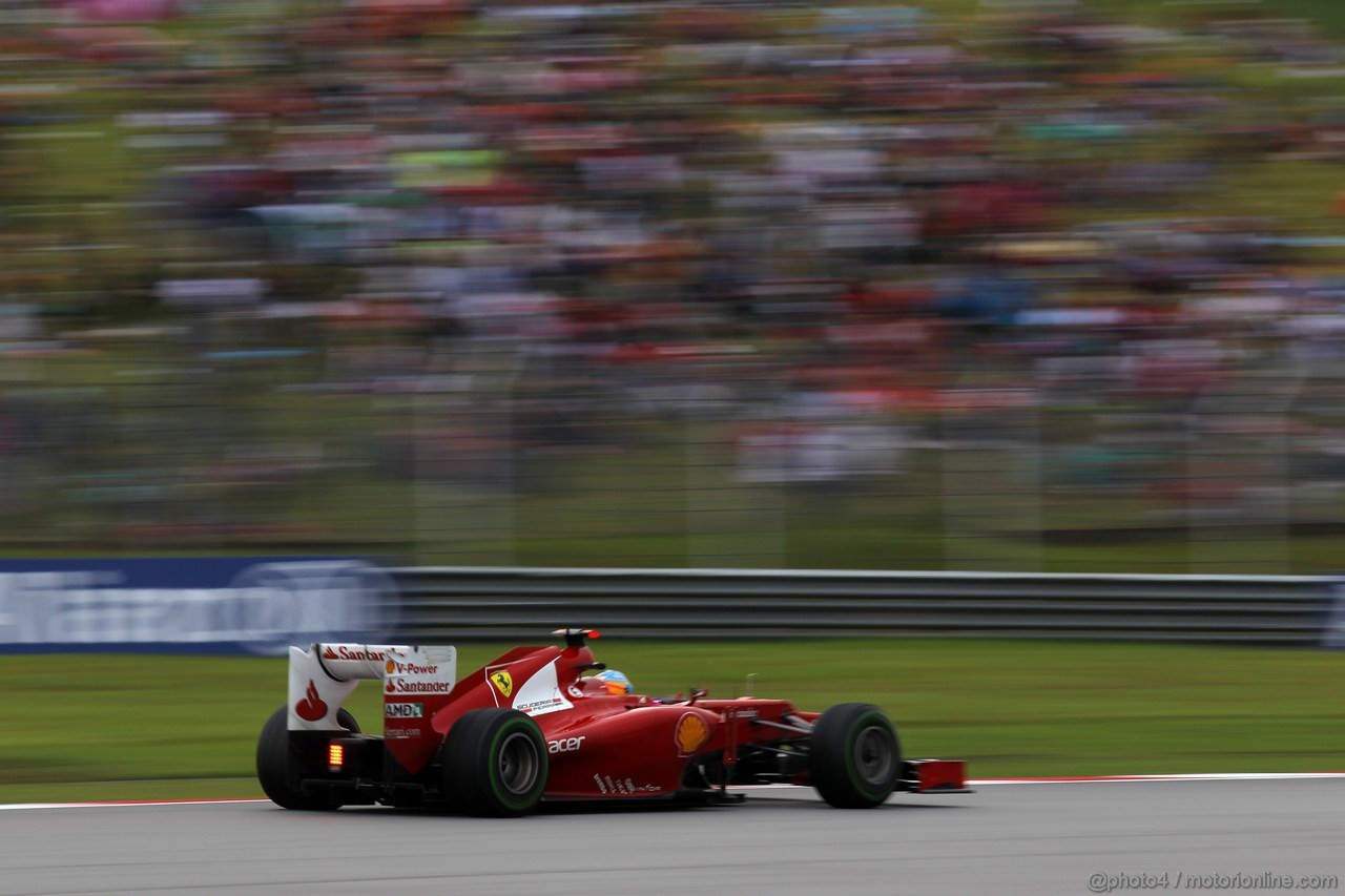 GP MALESIA, 25.03.2012- Gara, Fernando Alonso (ESP) Ferrari F2012 