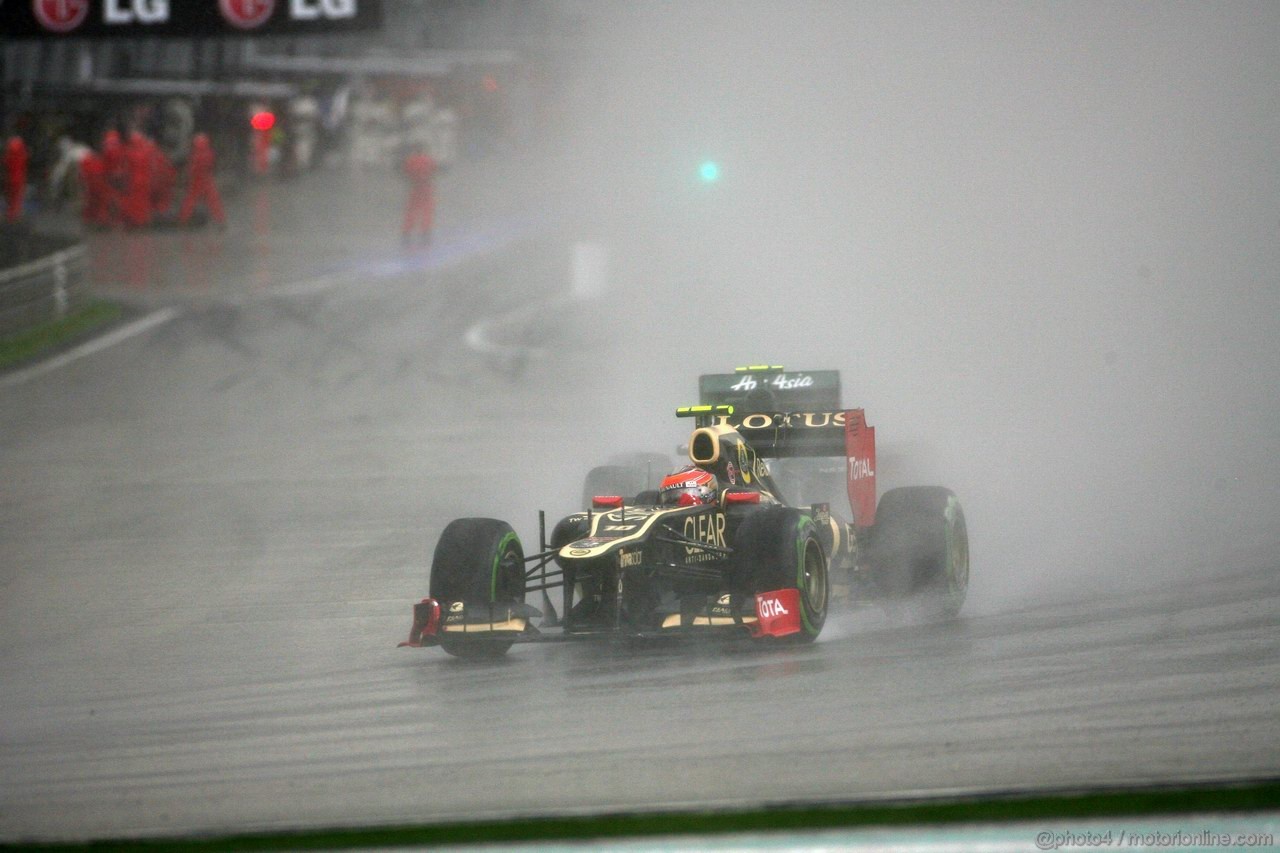 GP MALESIA, 25.03.2012- Gara, Romain Grosjean (FRA) Lotus F1 Team E20 