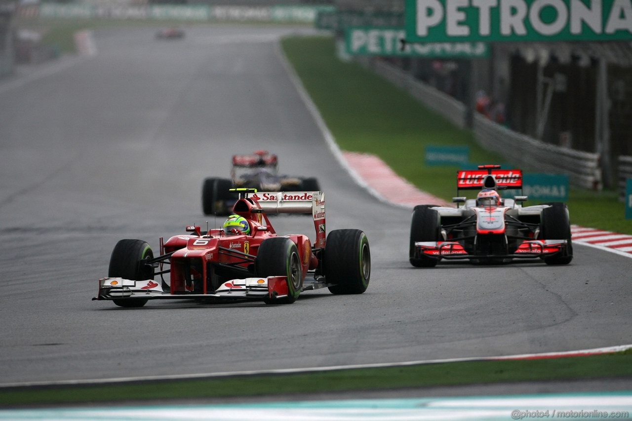 GP MALESIA, 25.03.2012- Gara, Felipe Massa (BRA) Ferrari F2012 