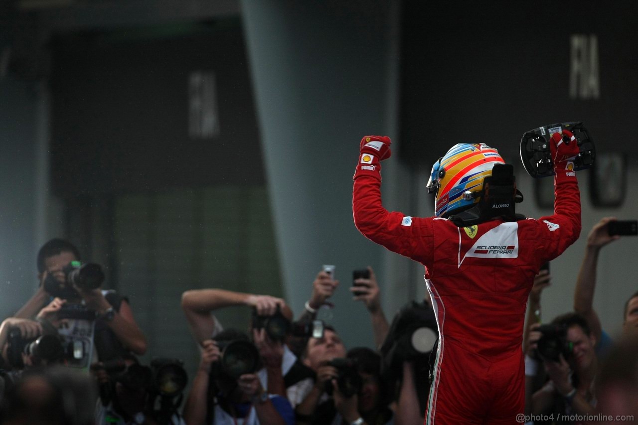 GP MALESIA, 25.03.2012- Gara, Fernando Alonso (ESP) Ferrari F2012 vincitore 
