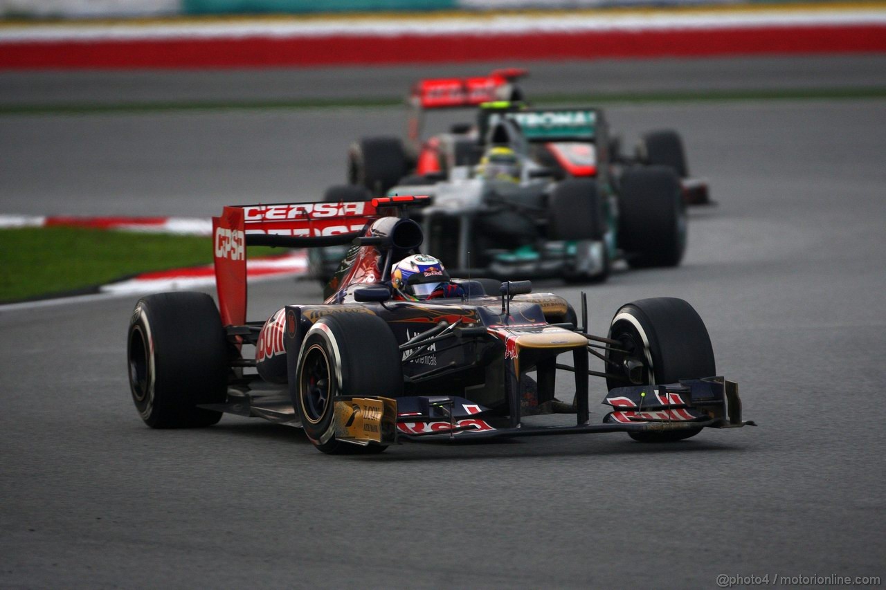 GP MALESIA, 25.03.2012- Gara, Daniel Ricciardo (AUS) Scuderia Toro Rosso STR7 