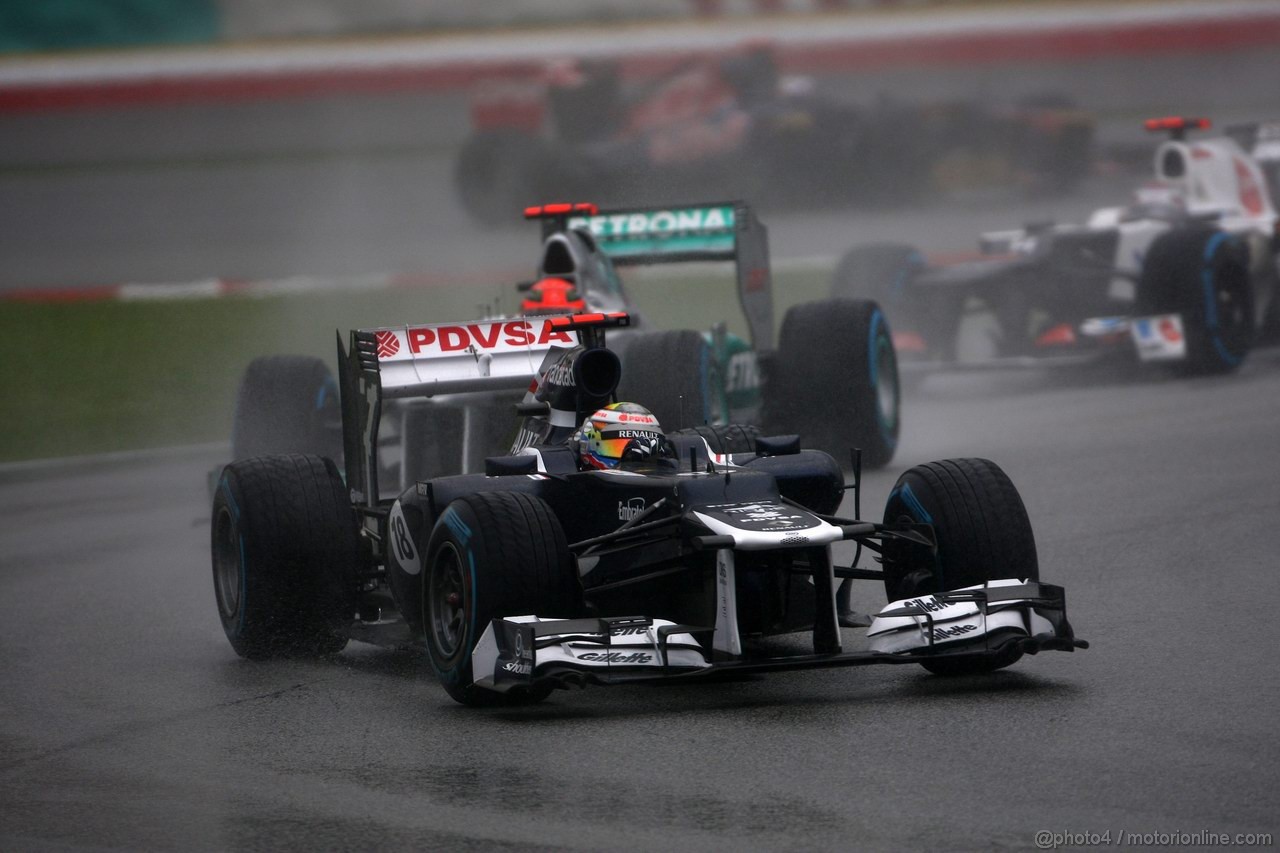 GP MALESIA, 25.03.2012- Gara, Pastor Maldonado (VEN) Williams F1 Team FW34 