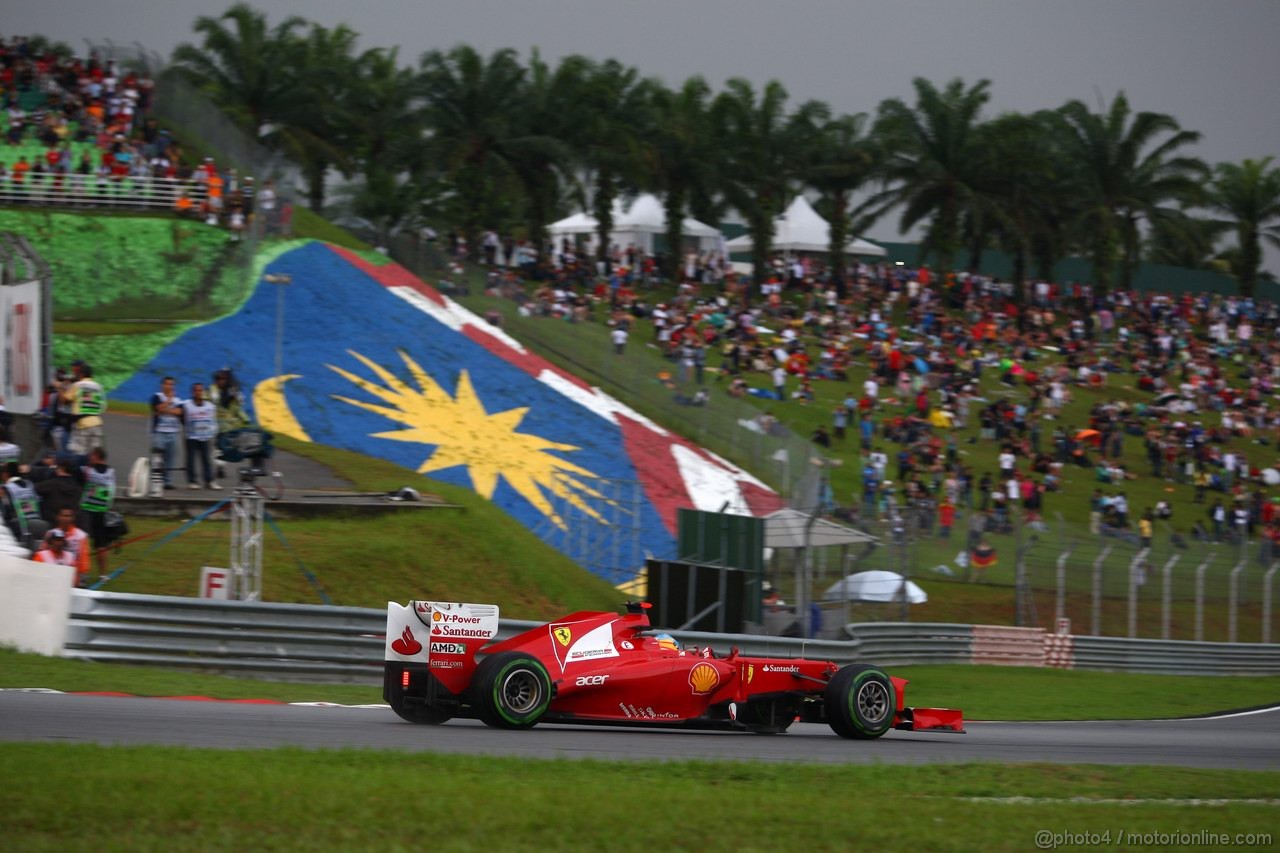 GP MALESIA, 25.03.2012- Gara, Fernando Alonso (ESP) Ferrari F2012 