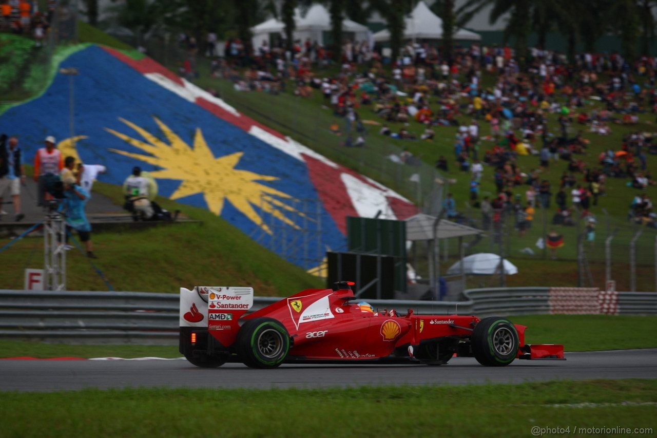 GP MALESIA, 25.03.2012- Gara, Fernando Alonso (ESP) Ferrari F2012 