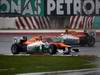 GP MALESIA, 25.03.2012- Gara, Nico Hulkenberg (GER) Sahara Force India F1 Team VJM05 e Paul di Resta (GBR) Sahara Force India F1 Team VJM05 spin