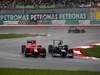GP MALESIA, 25.03.2012- Gara, Timo Glock (GER) Marussia F1 Team MR01 e Bruno Senna (BRA) Williams F1 Team FW34 
