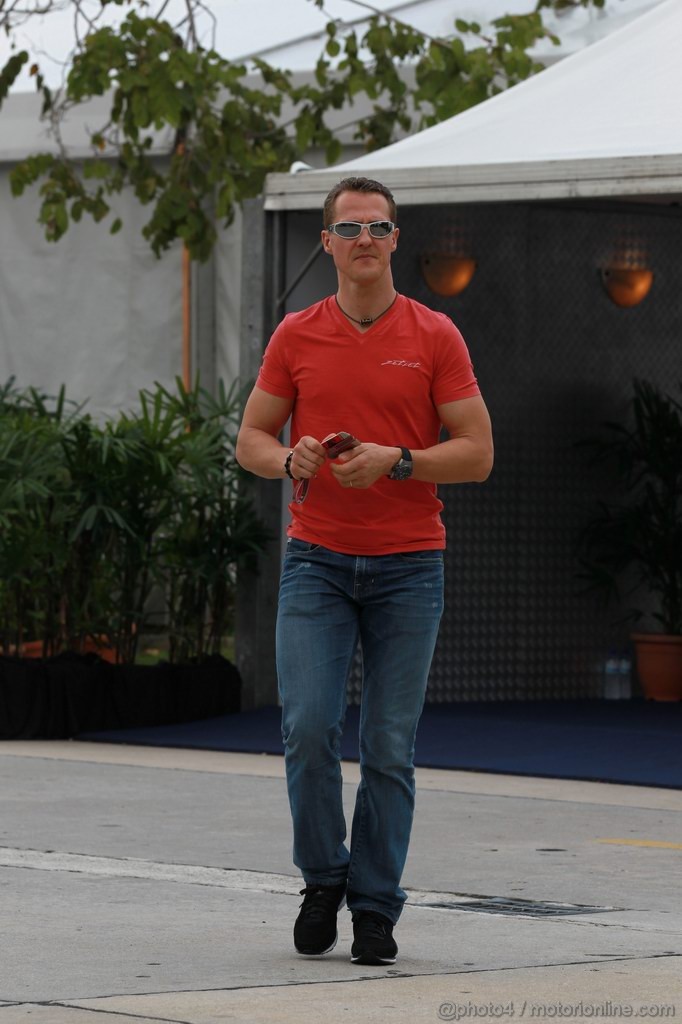 GP MALESIA, 22.03.2012- Michael Schumacher (GER) Mercedes AMG F1 W03 