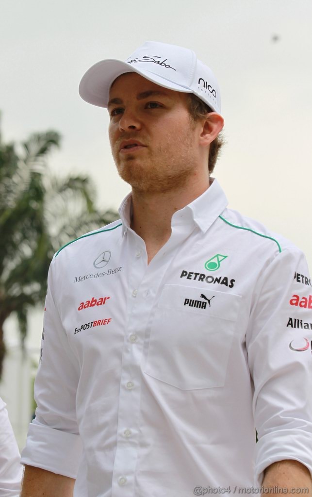 GP MALESIA, 22.03.2012- Nico Rosberg (GER) Mercedes AMG F1 W03 